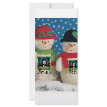 snow man rack cards