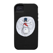 Snow Man Snow Angel Vibe iPhone 4 Cover