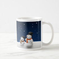 Snow Man Snow Child mugs by vladstudio Snow Man Snow Child mugs