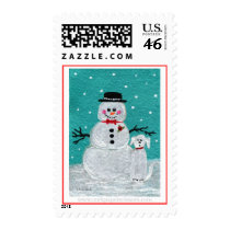 Snow Man & Snow Pup postage