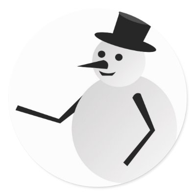 snow man stickers