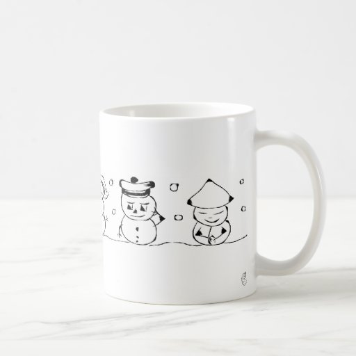 Snow men mug