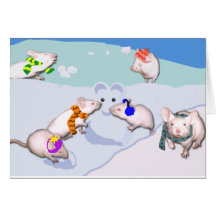 Snow Mice Cards