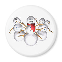 Snow monsters magnets