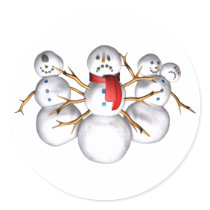Snow monsters stickers