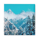 Snow Mountains Magnet
