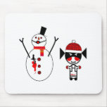 snow mouse pad