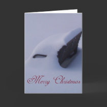 Snow on Bench - Merry Christmas! cards