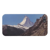 Snow on Matterhorn Blue Sky Alpine Forest iPhone 5 Cases For  iPhone 5 at Zazzle