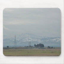 Snow on Mount Diablo Mousepad