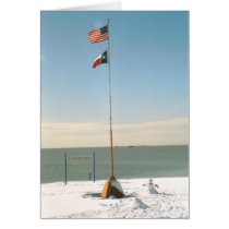 Snow on San Antonio Bay card