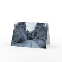 Snow On The Manor House card