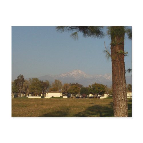 Snow On The San Gorgonio Mountains zazzle_postcard