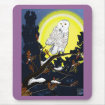 snow owl mousepads