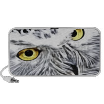 Snow Owl yellow eyes speakers
