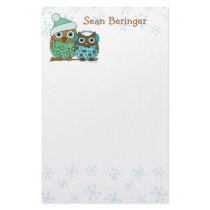 Snow Owls stationery
