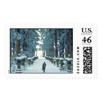 Snow Path postage
