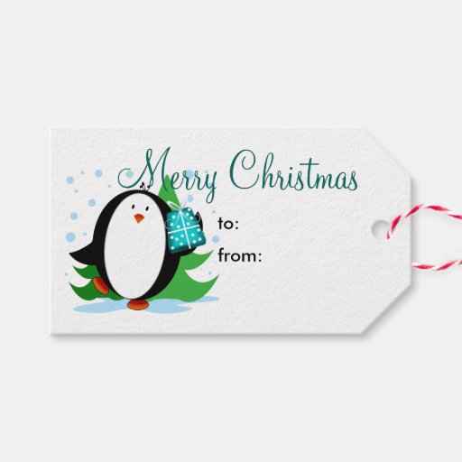 snow penguin merry christmas gift tags zazzle snow penguin merry christmas gift tags zazzle