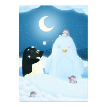 Snow Penguin - poster print posters