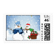 Snow People in the Snow stamp