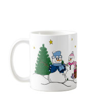 Snow people mugs