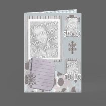 SNOW Photo Greeting Card