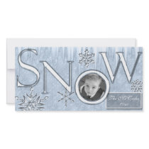 Snow photo cards