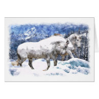 SNOW PLAY WATERCOLOR CARDS