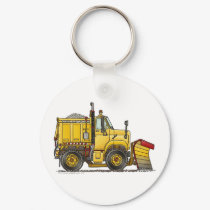 Snow Plow Truck Key Chains keychains by art1st Snow Plow Truck Key Chains keychains
