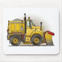 Snow Plow Truck Mouse Pad
