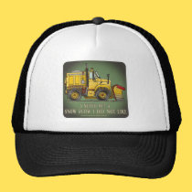 Snow Plow Truck Operator Quote Hat hats