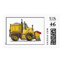 Snow Plow Truck Stamps