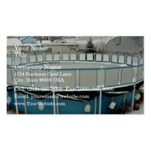 Snow Pool above Ground Business Card