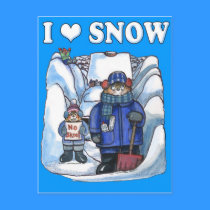 Snow Post Card postcards by ZachBear Snow Post Card postcards