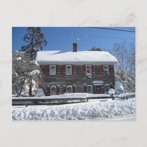 Snow postcard