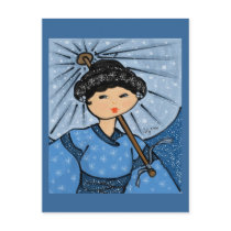 Snow Princess Postcard by elledeegee Snow Princess Postcard