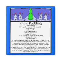 snow pudding magnets