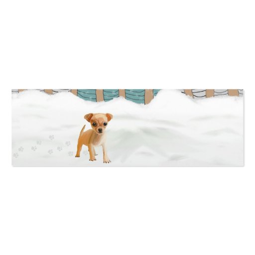 Snow puppy Business Card (back side)