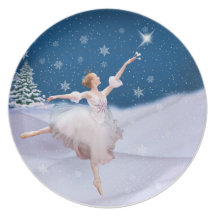 Snow Queen Ballerina  Plate