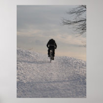 Snow Rider in Winter photographic art poster