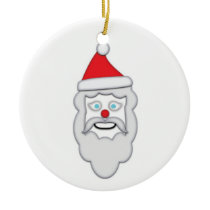 Snow Santa ornaments