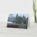 Snow Scene in Whistler, B.C. Greeting Card