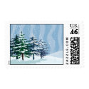 Snow Scene postage