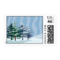 Snow Scene postage