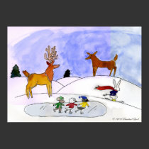 Snow Scene Poster posters