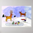 Snow Scene Poster posters