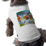 SNOW SCENE TRAM STREET SCENE Gordon Bruce Doggie Tee Shirt