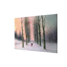 Snow Scene-Wanstead Park Gallery Wrap Canvas
