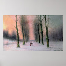 Snow Scene-Wanstead Park Print