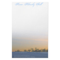 Snow Silently Fell Stationery Design
